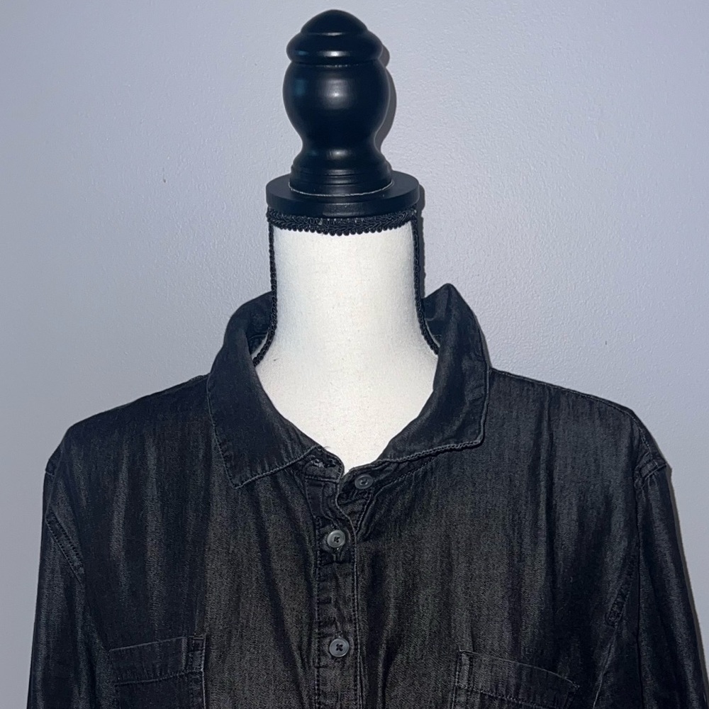 Karen scott- Black button up dress - Picture 2 of 6